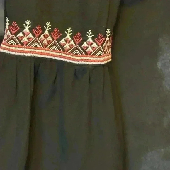 Johnny Was Hailee Floral Print V-Neck 3/4 Bell Sleeve Ruffle Hem  Dress Size L. - Picture 12 of 12